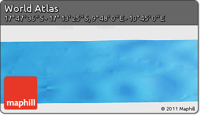 Physical Panoramic Map of the Area around 17° 30' 31" S, 10° 16' 30" E