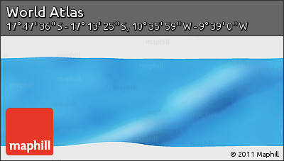 Physical Panoramic Map of the Area around 17° 30' 31" S, 10° 7' 30" W