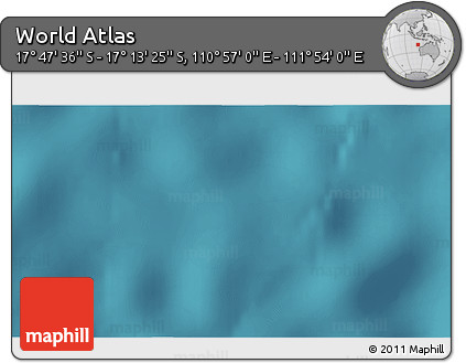 Satellite 3D Map of the Area around 17° 30' 31" S, 111° 25' 30" E