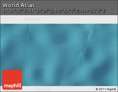 Satellite 3D Map of the Area around 17° 30' 31" S, 111° 25' 30" E