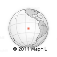 Outline Map of the Area around 17° 30' 31" S, 111° 16' 30" W, rectangular outline