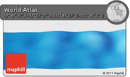 Physical Panoramic Map of the Area around 17° 30' 31" S, 112° 16' 30" E