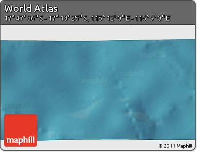 Satellite 3D Map of the Area around 17° 30' 31" S, 115° 40' 30" E