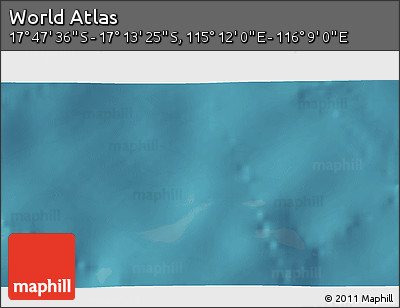 Satellite 3D Map of the Area around 17° 30' 31" S, 115° 40' 30" E