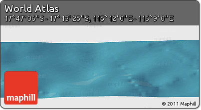 Satellite Panoramic Map of the Area around 17° 30' 31" S, 115° 40' 30" E