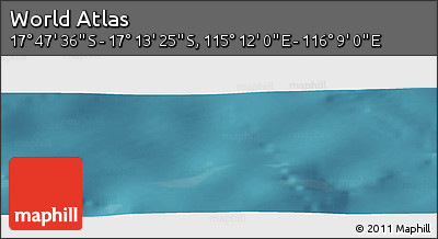 Satellite Panoramic Map of the Area around 17° 30' 31" S, 115° 40' 30" E