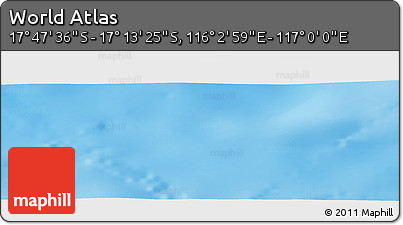 Physical Panoramic Map of the Area around 17° 30' 31" S, 116° 31' 30" E