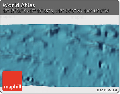 Satellite 3D Map of the Area around 17° 30' 31" S, 117° 13' 29" W