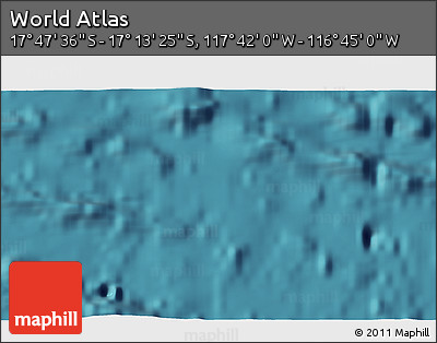 Satellite 3D Map of the Area around 17° 30' 31" S, 117° 13' 29" W