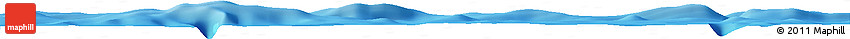 Shaded Relief Horizon Map of the Area around 17° 30' 31" S, 117° 13' 29" W