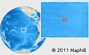 Shaded Relief Location Map of the area around 17° 30' 31" S, 117° 13' 29" W