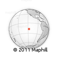 Outline Map of the Area around 17° 30' 31" S, 117° 13' 29" W, rectangular outline
