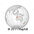 Outline Map of the Area around 17° 30' 31" S, 118° 13' 29" E, rectangular outline