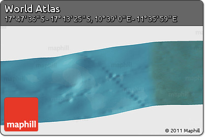 Satellite Panoramic Map of the Area around 17° 30' 31" S, 11° 7' 30" E