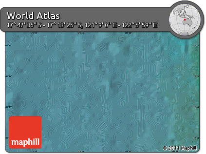 Satellite Map of the Area around 17° 30' 31" S, 121° 37' 30" E