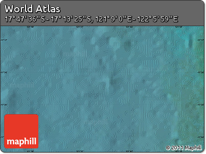 Satellite Map of the Area around 17° 30' 31" S, 121° 37' 30" E