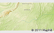 Physical 3D Map of the area around 17° 30' 31" S, 127° 34' 30" E