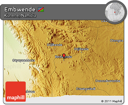 Physical 3D Map of Embwende