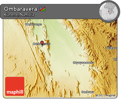 Physical 3D Map of Ombaravera