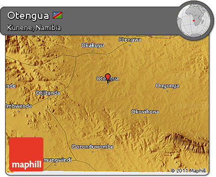 Physical 3D Map of Otengua