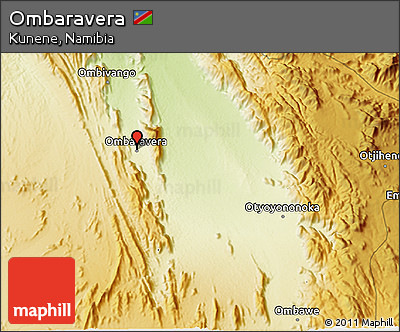 Physical 3D Map of Ombaravera