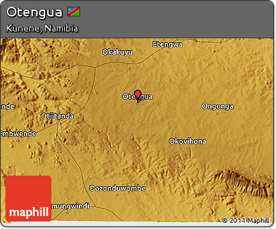 Physical 3D Map of Otengua