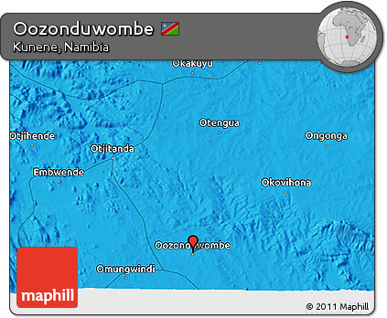 Political 3D Map of Oozonduwombe