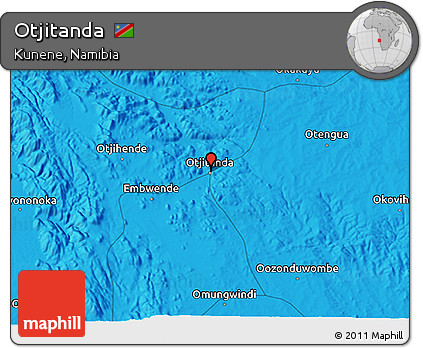 Political 3D Map of Otjitanda