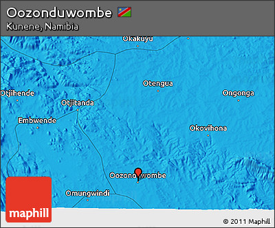 Political 3D Map of Oozonduwombe