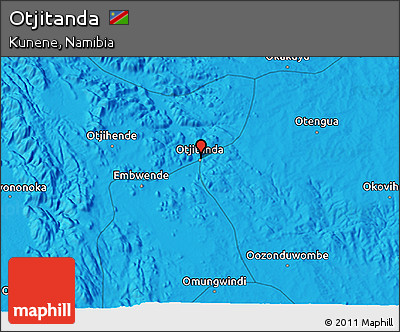 Political 3D Map of Otjitanda