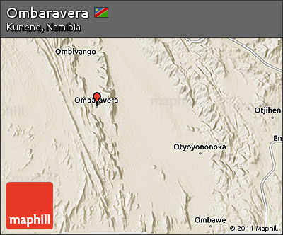 Shaded Relief 3D Map of Ombaravera