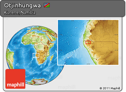 Physical Location Map of Otjinhungwa
