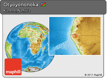 Physical Location Map of Otyoyononoka