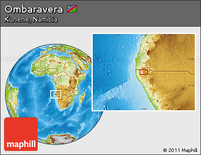 Physical Location Map of Ombaravera