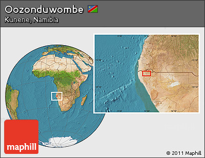 Satellite Location Map of Oozonduwombe