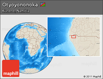 Shaded Relief Location Map of Otyoyononoka