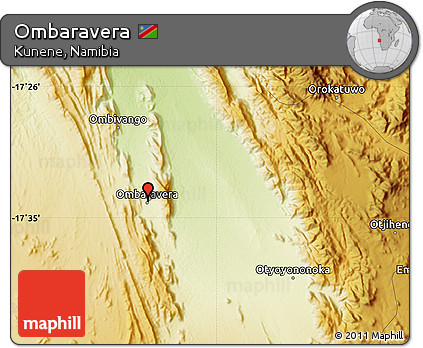 Physical Map of Ombaravera