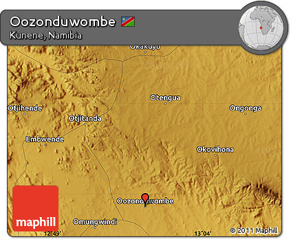 Physical Map of Oozonduwombe
