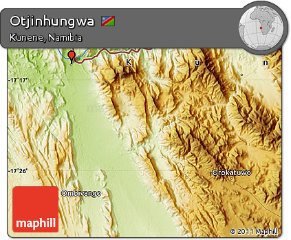 Physical Map of Otjinhungwa
