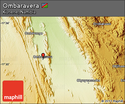 Physical Map of Ombaravera