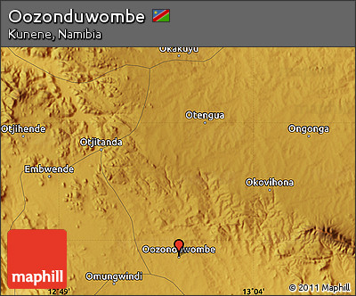 Physical Map of Oozonduwombe