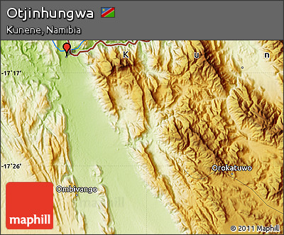 Physical Map of Otjinhungwa