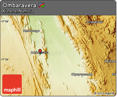 Physical Map of Ombaravera