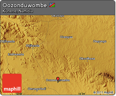 Physical Map of Oozonduwombe
