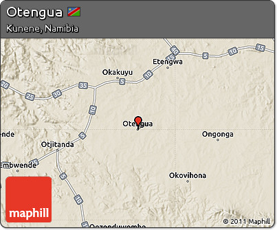 Shaded Relief Map of Otengua