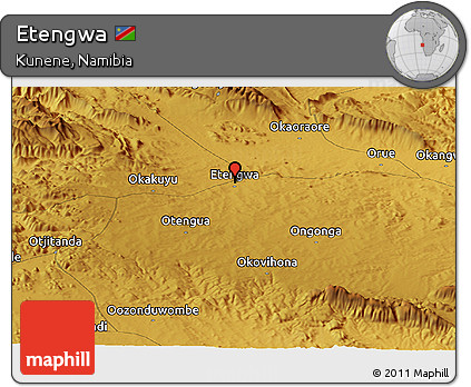 Physical Panoramic Map of Etengwa