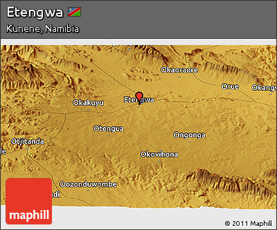 Physical Panoramic Map of Etengwa