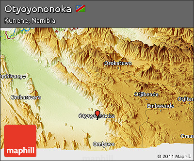 Physical Panoramic Map of Otyoyononoka