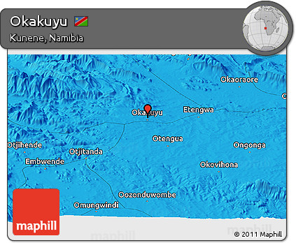 Political Panoramic Map of Okakuyu