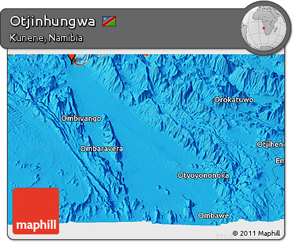 Political Panoramic Map of Otjinhungwa